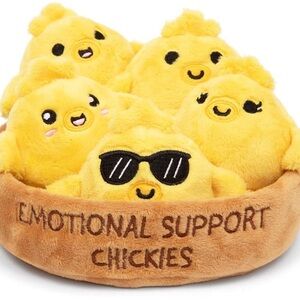 Emotional Support Chickies Plush Toy Set - Yellow